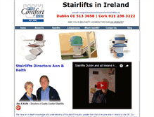 Tablet Screenshot of castlecomfortstairlifts.ie